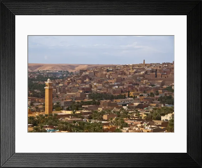 Framed Print : View over M Zab from the Mozabit town of Beni Isguen, UNESCO World Heritage Site Framed Print : View over M Zab from the Mozabit town of Beni Isguen, UNESCO World Heritage Site