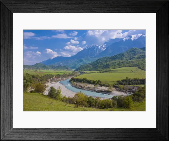 Framed Print : Landscape in the Southeast area, Albania, Europe Framed Print : Landscape in the Southeast area, Albania, Europe