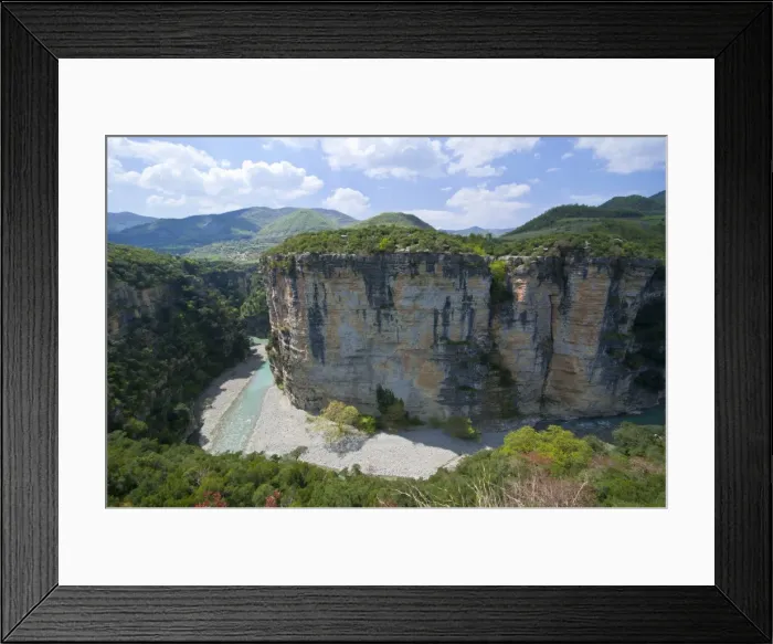 Framed Print : Osum Gorge near Berat, Albania, Europe