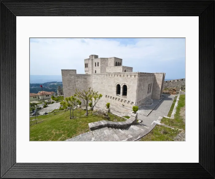 Framed Print : The museum of Skandebeg, Fuse kruja, Albania, Europe Framed Print : The museum of Skandebeg, Fuse kruja, Albania, Europe