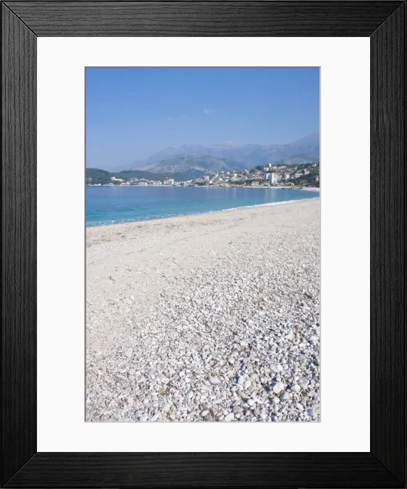 Framed Print : Beach of Himara, Albania, Europe Framed Print : Beach of Himara, Albania, Europe