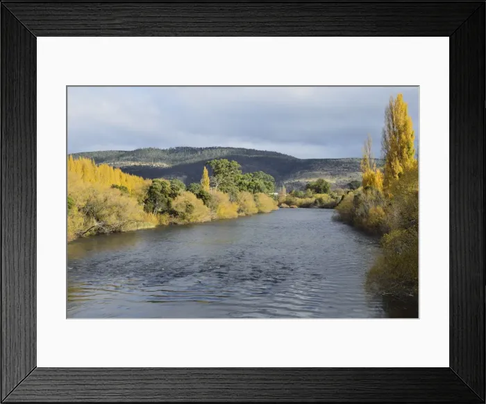 Framed Print : River Derwent, Bushy Park, Tasmania, Australia, Pacific