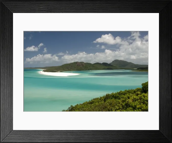 Framed Print : Whitehaven Beach and Hill Inlet, Whitsunday Island, Queensland, Australia, Pacific Framed Print : Whitehaven Beach and Hill Inlet, Whitsunday Island, Queensland, Australia, Pacific