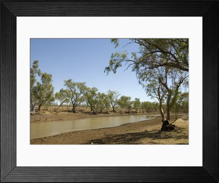 Framed Print : Nowranie Waterhole, a billabong in Camooweal Caves National Park, Barkly Tablelands Framed Print : Nowranie Waterhole, a billabong in Camooweal Caves National Park, Barkly Tablelands