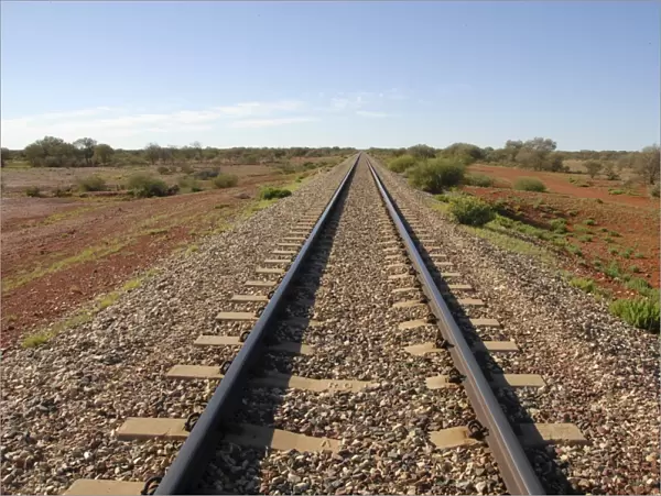 Ghan railway line, Northern Territory, Australia, Pacific