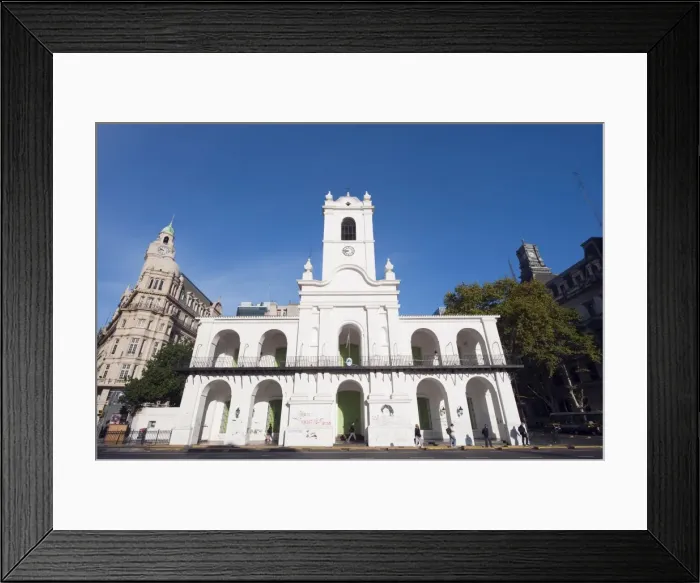 Framed Print : Church in Plaza de Mayo, Buenos Aires, Argentina, South America Framed Print : Church in Plaza de Mayo, Buenos Aires, Argentina, South America