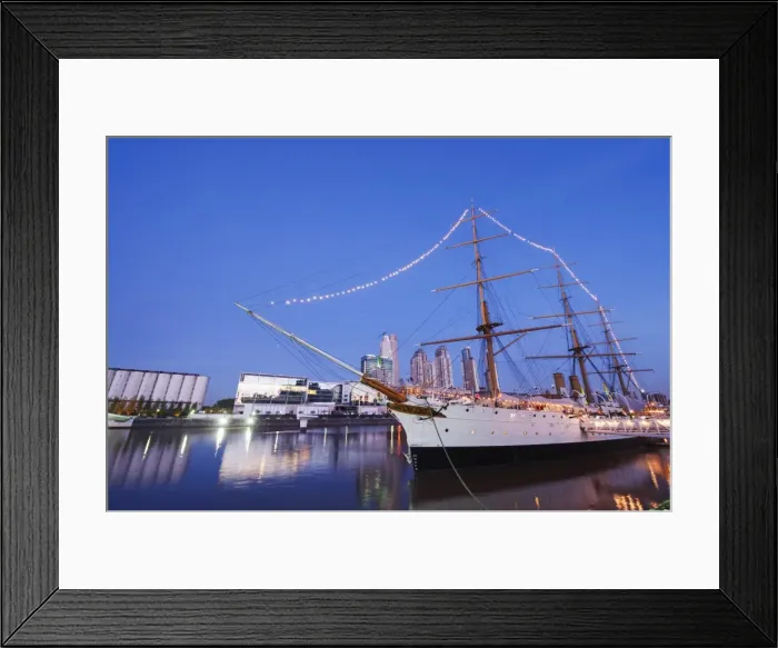 Framed Print : Tall ship museum, Buenos Aires, Argentina, South America