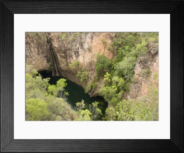 Framed Print : Tolmer Falls with deep plunge pool, Litchfield National Park, near Darwin Framed Print : Tolmer Falls with deep plunge pool, Litchfield National Park, near Darwin