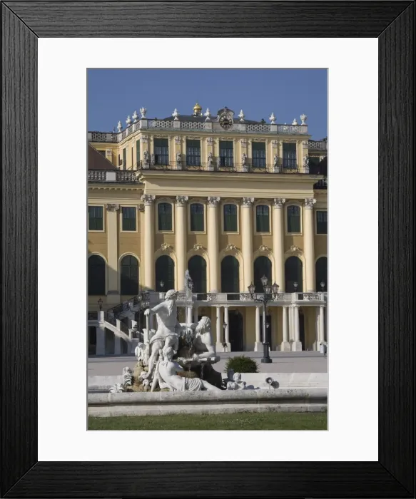 Framed Print : Front Facade, Schonbrunn Palace, UNESCO World Heritage Site, Vienna, Austria, Europe Framed Print : Front Facade, Schonbrunn Palace, UNESCO World Heritage Site, Vienna, Austria, Europe