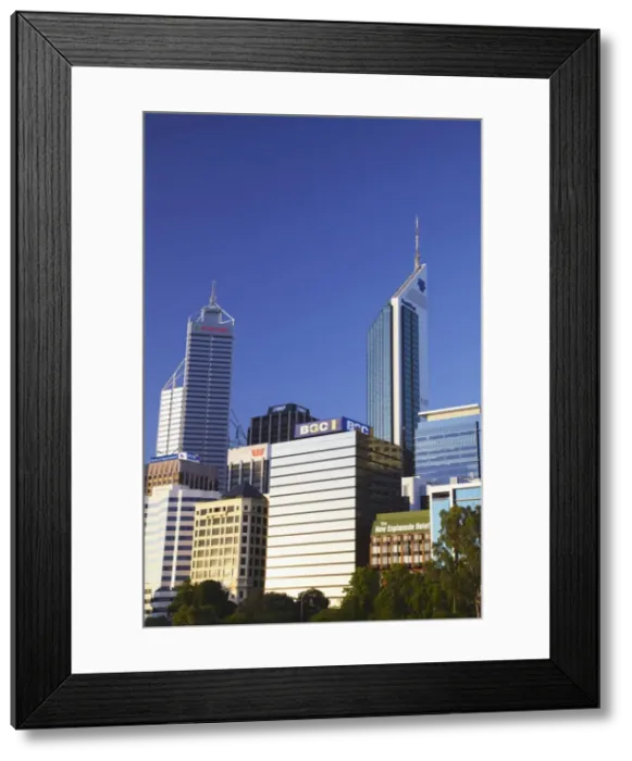 Framed Print : Skyscrapers in downtown Perth, Western Australia, Australia, Pacific Framed Print : Skyscrapers in downtown Perth, Western Australia, Australia, Pacific