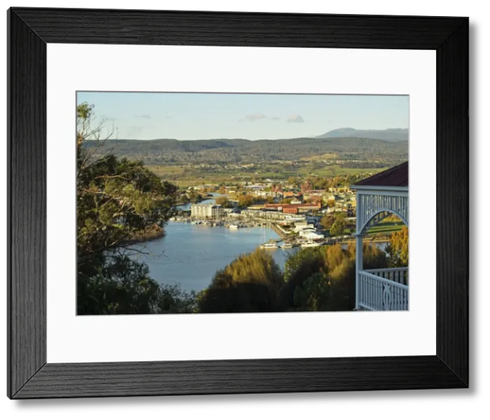 Framed Print : View of Launceston and River Tamar, Tasmania, Australia, Pacific Framed Print : View of Launceston and River Tamar, Tasmania, Australia, Pacific