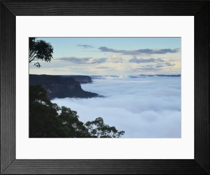 Framed Print : Morning fog at Lake Burragorang, Burragorang State Conservation Area, New South Wales Framed Print : Morning fog at Lake Burragorang, Burragorang State Conservation Area, New South Wales