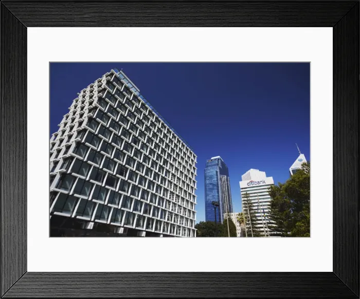 Framed Print : Council House and downtown skyscrapers, Perth, Western Australia, Australia, Pacific Framed Print : Council House and downtown skyscrapers, Perth, Western Australia, Australia, Pacific