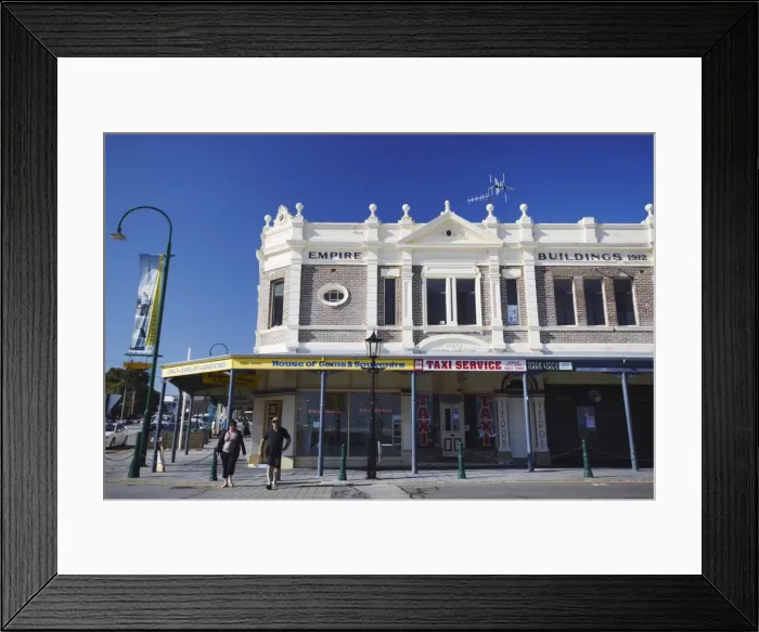 Framed Print : Shops along Stirling Terrace, Albany, Western Australia, Australia, Pacific Framed Print : Shops along Stirling Terrace, Albany, Western Australia, Australia, Pacific