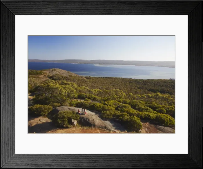 Framed Print : Couple looking out over Princess Royal Harbour from Mount Melville, Albany Framed Print : Couple looking out over Princess Royal Harbour from Mount Melville, Albany
