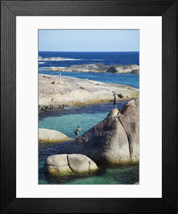 Framed Print : People at Elephant Rocks, Denmark, Western Australia, Australia, Pacific Framed Print : People at Elephant Rocks, Denmark, Western Australia, Australia, Pacific