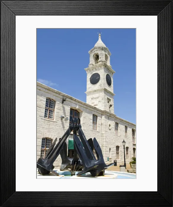 Framed Print : Clock Tower (mall) at the Royal Naval Dockyard, Bermuda, Central America Framed Print : Clock Tower (mall) at the Royal Naval Dockyard, Bermuda, Central America