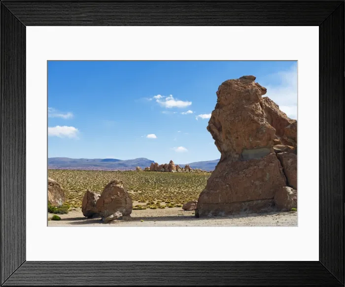 Framed Print : Rock formations in the altiplano desert, Bolivia, South America Framed Print : Rock formations in the altiplano desert, Bolivia, South America