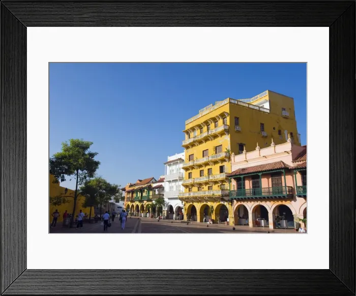 Framed Print : Plaza de la Coches, Old Town, UNESCO World Heritage Site, Cartagena, Colombia Framed Print : Plaza de la Coches, Old Town, UNESCO World Heritage Site, Cartagena, Colombia