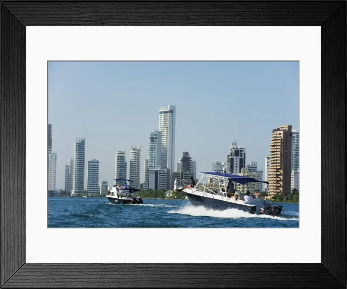 Framed Print : Harbour area, Cartagena, Colombia, South America Framed Print : Harbour area, Cartagena, Colombia, South America