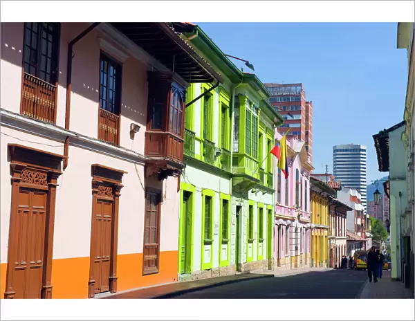 Colourful houses, Bogota, Colombia, South America