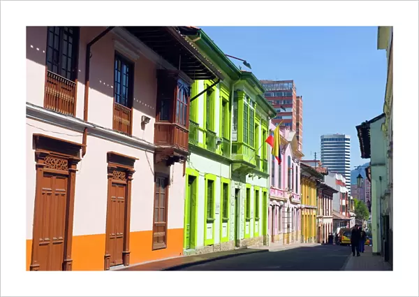 Colourful houses, Bogota, Colombia, South America
