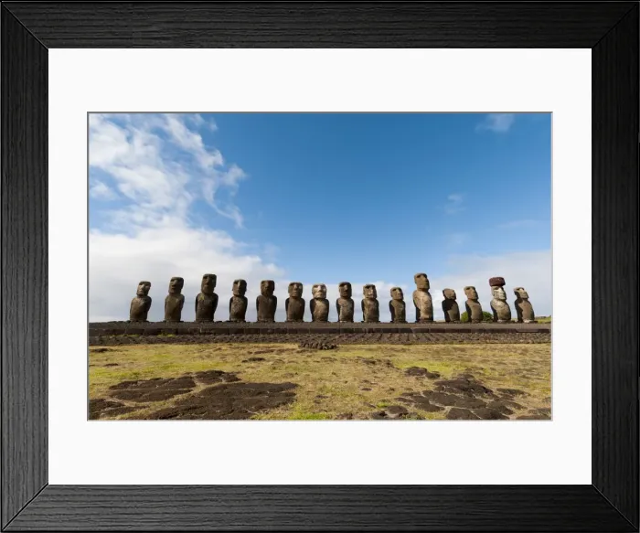 Framed Print : Ahu Tongariki, Rapa Nui (Easter Island), UNESCO World Heritage Site, Chile, South America Framed Print : Ahu Tongariki, Rapa Nui (Easter Island), UNESCO World Heritage Site, Chile, South America