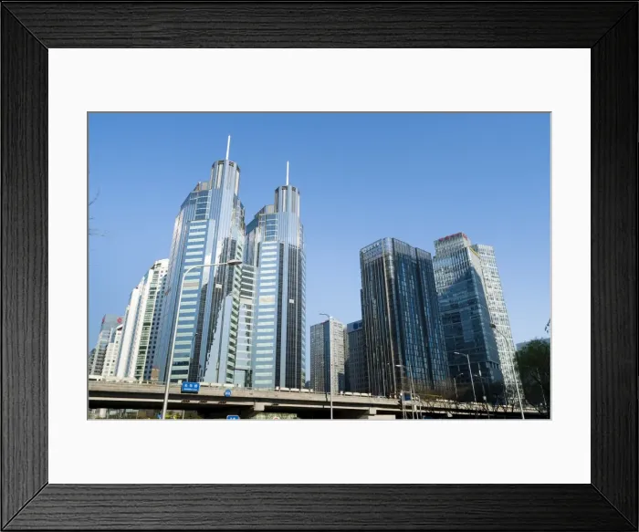 Framed Print : Jia Li (Kerry) Center and Fortune Plaza office building, New East Central Business District, Chaoyang District Framed Print : Jia Li (Kerry) Center and Fortune Plaza office building, New East Central Business District, Chaoyang District