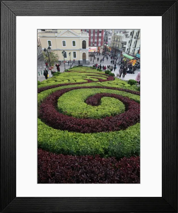 Framed Print : Park in Macau, China, Asia