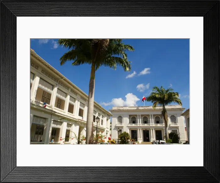 Framed Print : City hall, Fort-de-France, Martinique, French Overseas Department, Windward Islands Framed Print : City hall, Fort-de-France, Martinique, French Overseas Department, Windward Islands