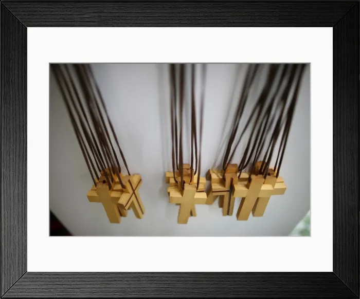 Framed Print : Catholic crosses, Macau, China, Asia Framed Print : Catholic crosses, Macau, China, Asia