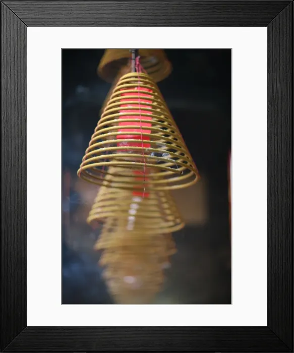 Framed Print : Incense coils, Hong Kung Temple, Macao, China, Asia Framed Print : Incense coils, Hong Kung Temple, Macao, China, Asia