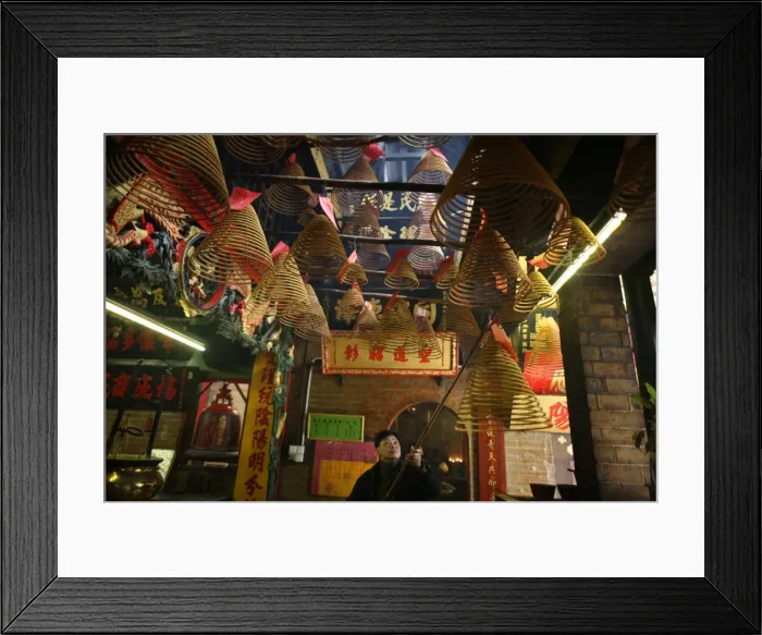 Framed Print : Incense coils, Pau Kong Temple, Macau, China, Asia Framed Print : Incense coils, Pau Kong Temple, Macau, China, Asia