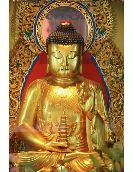 Shakyamuni Buddha statue in Main Hall, Po Lin Monastery, Tung Chung, Hong Kong
