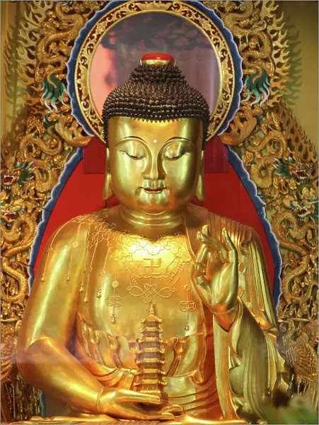 Shakyamuni Buddha statue in Main Hall, Po Lin Monastery, Tung Chung, Hong Kong