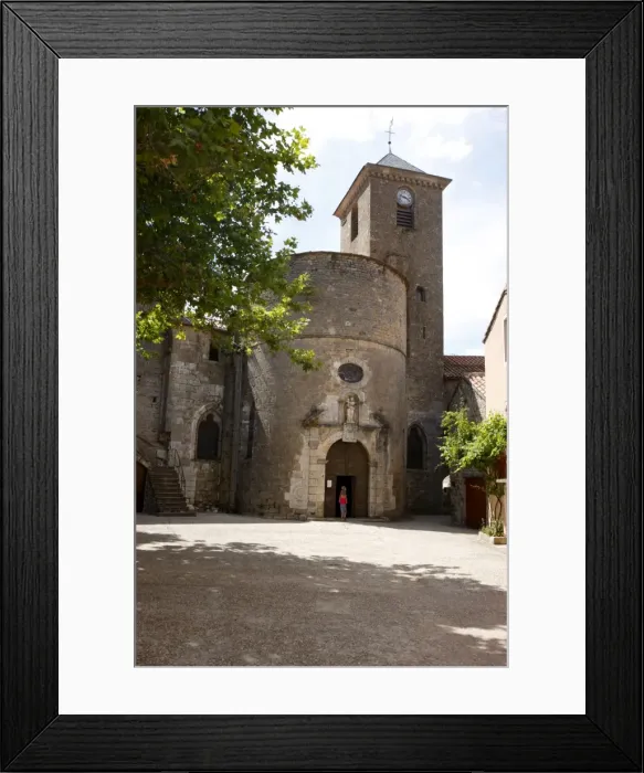Framed Print : Sainte-Eulalie de Cernon Templars church, Sainte-Eulalie-de-Cernon Framed Print : Sainte-Eulalie de Cernon Templars church, Sainte-Eulalie-de-Cernon