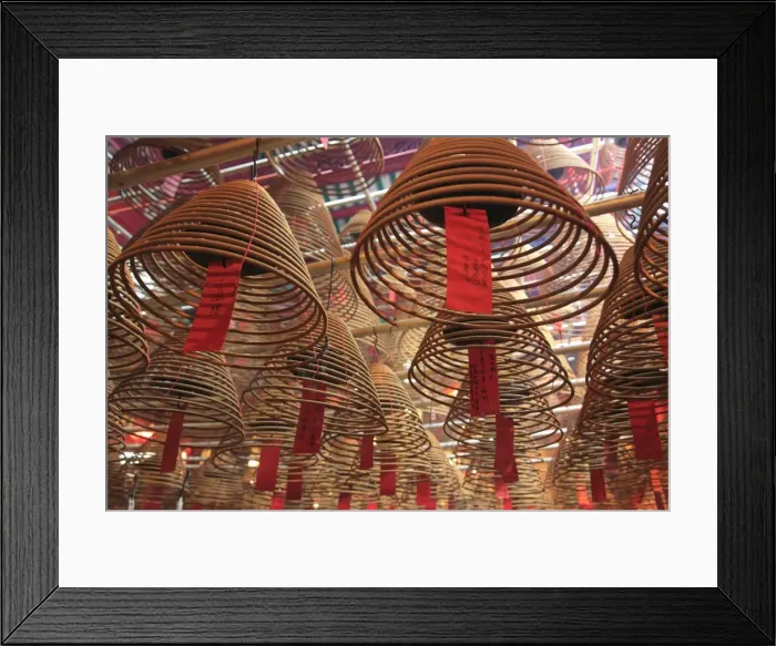 Framed Print : Incense coils, Man Mo Temple, Hong Kong, China, Asia Framed Print : Incense coils, Man Mo Temple, Hong Kong, China, Asia