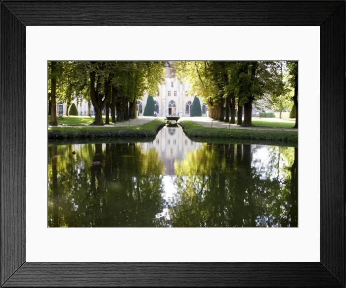 Framed Print : Park and pond, Royaumont Abbey, Asnieres-sur-Oise, Val d Oise, France, Europe Framed Print : Park and pond, Royaumont Abbey, Asnieres-sur-Oise, Val d Oise, France, Europe