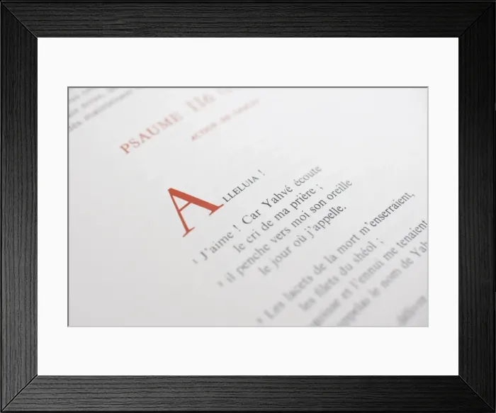 Framed Print : Psalm, Bible, La Salette, Isere, France, Europe Framed Print : Psalm, Bible, La Salette, Isere, France, Europe
