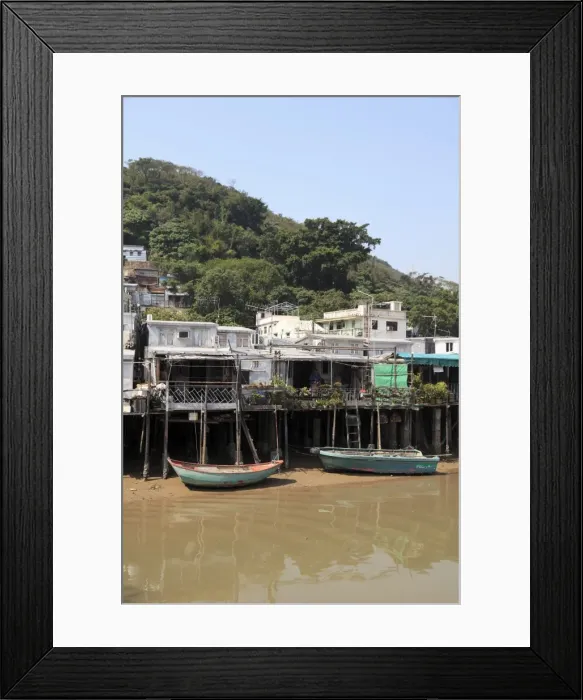 Framed Print : Stilt houses, fishing village of Tai O, Lantau Island, Hong Kong, China, Asia Framed Print : Stilt houses, fishing village of Tai O, Lantau Island, Hong Kong, China, Asia