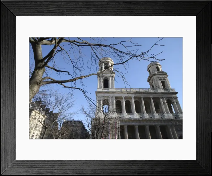 Framed Print : St. Sulpice church, Paris, France, Europe Framed Print : St. Sulpice church, Paris, France, Europe