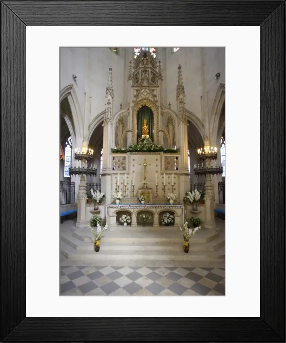 Framed Print : Clery-Saint-Andre basilica chancel, Clery Saint Andre, Loiret, France, Europe Framed Print : Clery-Saint-Andre basilica chancel, Clery Saint Andre, Loiret, France, Europe