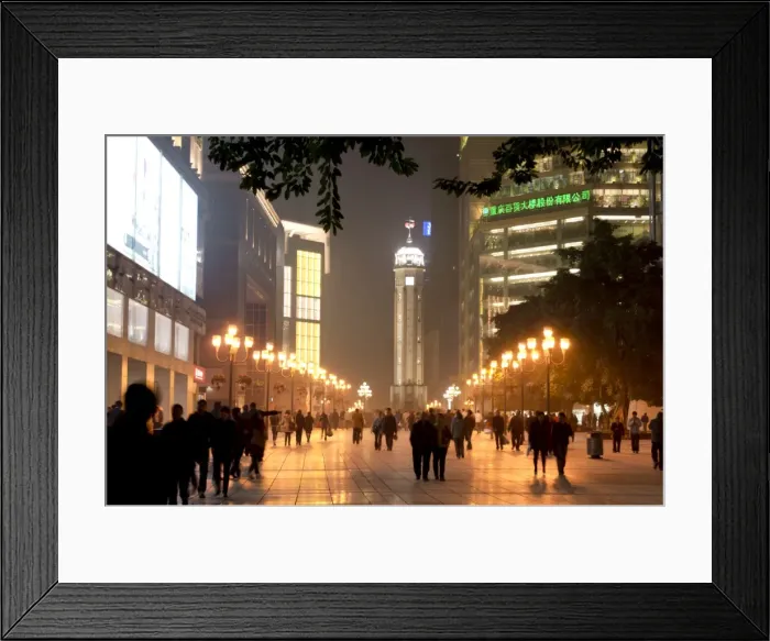 Framed Print : Victory Monument and shopping area. Chongqing City Chongqing, China, Asia Framed Print : Victory Monument and shopping area. Chongqing City Chongqing, China, Asia