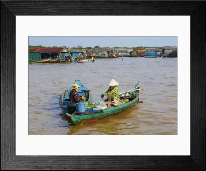 Framed Print : Floating Vietnamese village, Lake Tonle Sap, UNESCO Biosphere Reserve, Cambodia Framed Print : Floating Vietnamese village, Lake Tonle Sap, UNESCO Biosphere Reserve, Cambodia