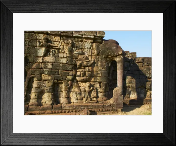 Framed Print : Terrace of the Elephants, Angkor Thom, Angkor, UNESCO World Heritage Site Framed Print : Terrace of the Elephants, Angkor Thom, Angkor, UNESCO World Heritage Site