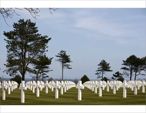 American cemetery at Omaha Beach, Colleville-sur-Mer, Normandy, France, Europe
