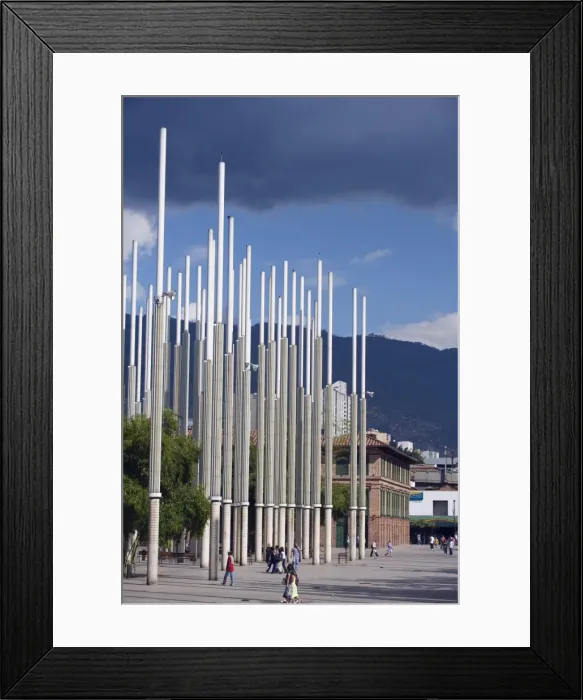 Framed Print : Modern art installation in city center, Medellin, Colombia, South America Framed Print : Modern art installation in city center, Medellin, Colombia, South America