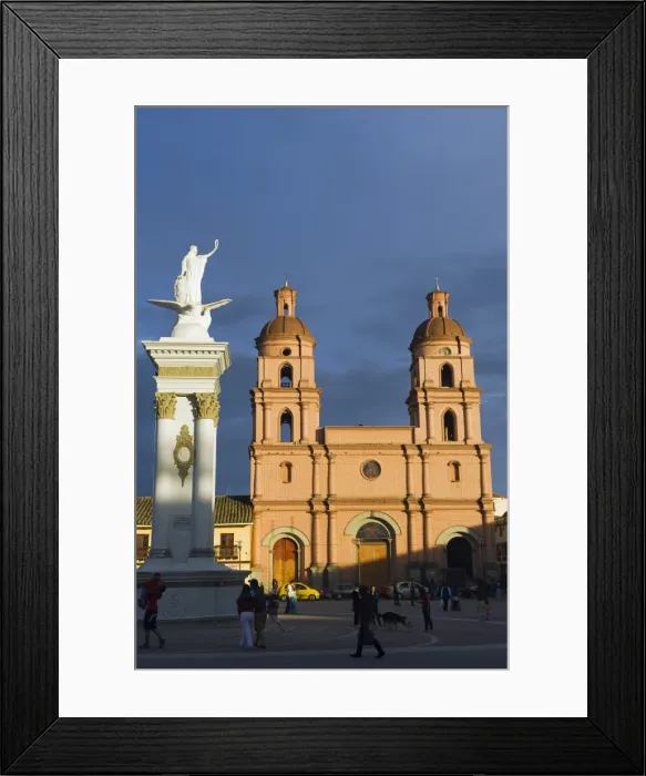 Framed Print : Central plaza and Cathedral, Ipiales, Colombia, South America Framed Print : Central plaza and Cathedral, Ipiales, Colombia, South America