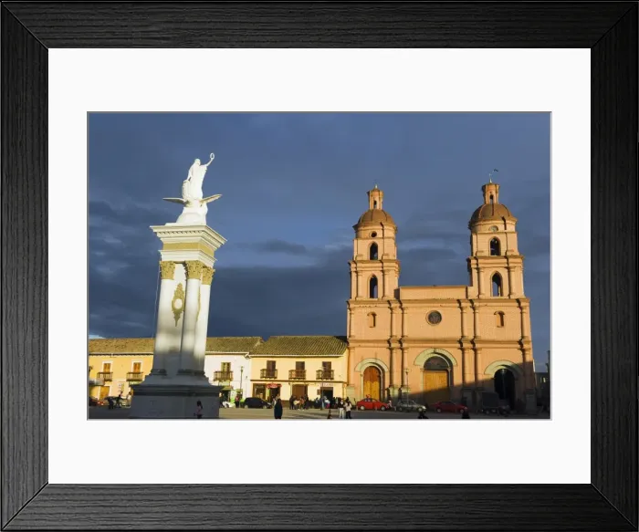 Framed Print : Central plaza and Cathedral, Ipiales, Colombia, South America Framed Print : Central plaza and Cathedral, Ipiales, Colombia, South America
