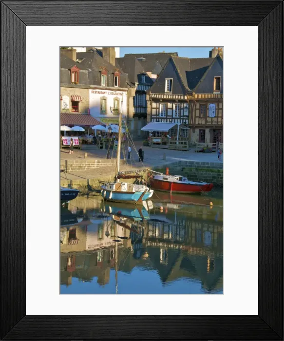 Framed Print : River Loch and harbour, St. Goustan, Auray, Brittany, France, Europe Framed Print : River Loch and harbour, St. Goustan, Auray, Brittany, France, Europe